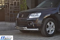 Suzuki Grand Vitara 2005-2017 Barre frontale double 60/42mm inox photo 6