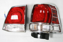 Toyota Land Cruiser 200 2007-2021 Couvre-feux Arrière Chromés (2008-2012, 4 pièces, Plastique) photo 1
