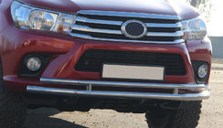 Toyota Hilux 2015- Protection Avant ST018 (Inox) photo 7
