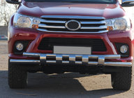 Toyota Hilux 2015- Protection Avant ST015 (Inox) photo 3