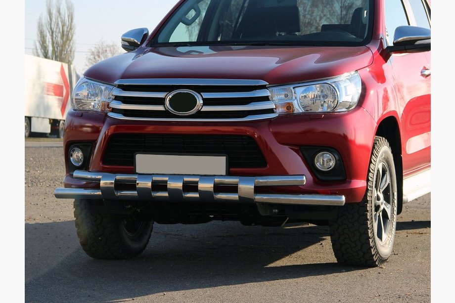 Toyota Hilux 2015- Protection Avant ST015 (Inox) Image