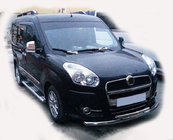 Opel Combo 2012-2018 Pare-buffle Avant ST014 (Inox) 60/60 mm photo 1