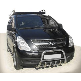Pare-buffle WT003-2 (Inox) Hyundai H300, H1, Starex 2008-2020 photo 1