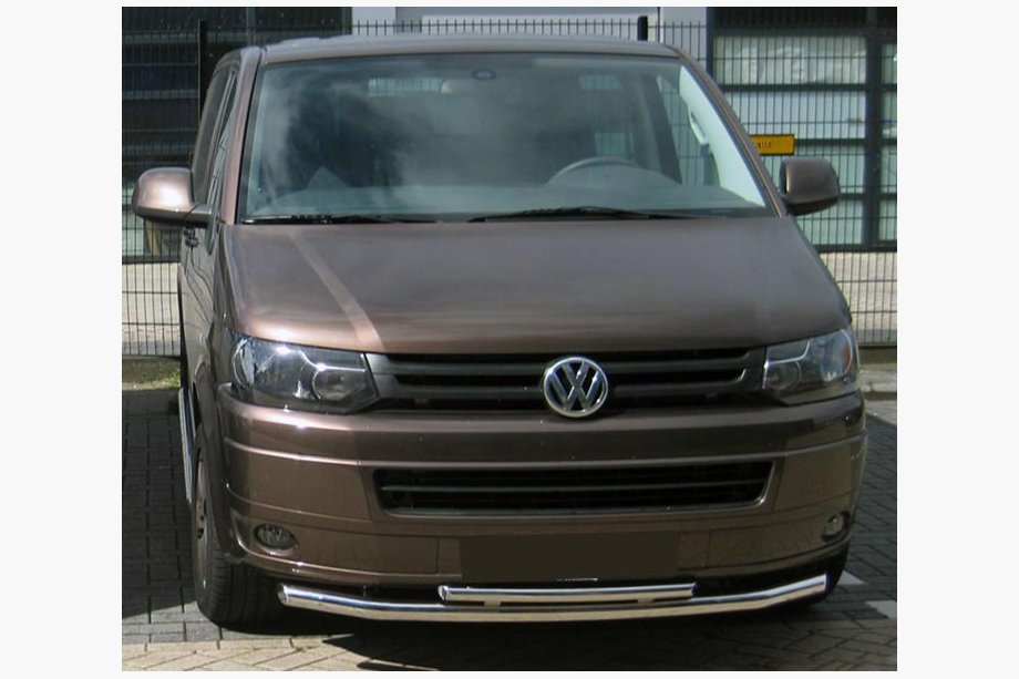 Volkswagen T5 2010-2015 Protection avant double 60/48mm (inox) Image