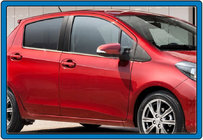 Toyota Yaris 2010-2020 Encadrements de Vitres Acier Inoxydable (4 pcs) photo 3