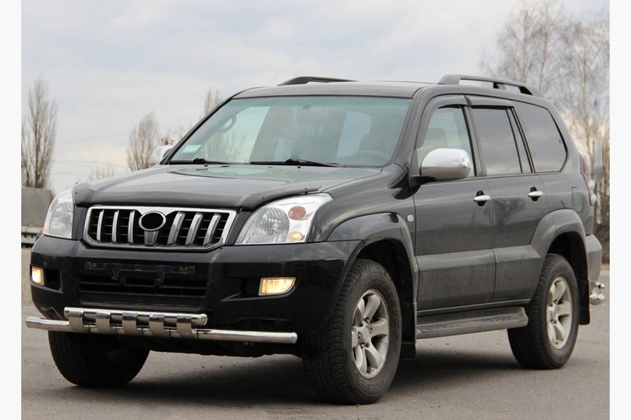 Toyota Land Cruiser Prado 120 2002-2009 Barre Avant ST015 (Inox) Image