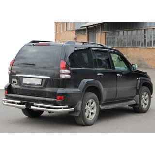 Coins arrières doubles AK003-1 (2 pcs, inox) Toyota Land Cruiser Prado 120 2002-2009 photo 4