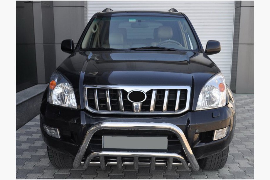 Toyota Land Cruiser Prado 120 2002-2009 Pare-buffle bas WT002 (inox) Image