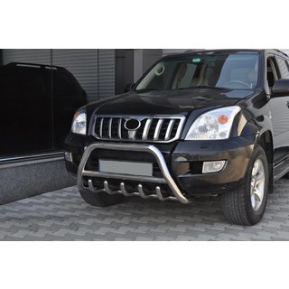 Pare-buffle bas WT003 (inox) Toyota Land Cruiser Prado 120 2002-2009 photo 3