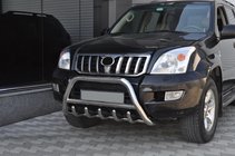 Toyota Land Cruiser Prado 120 2002-2009 Pare-buffle bas WT003 (inox) photo 3