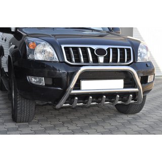 Pare-buffle bas WT003 (inox) Toyota Land Cruiser Prado 120 2002-2009 photo 1