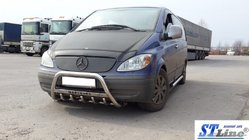Mercedes Viano 2004-2014 Pare-buffle WT003/004 (Inox) 60mm, avec inscription photo 9