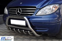 Mercedes Viano 2004-2014 Pare-buffle WT003/004 (Inox) 60mm, avec inscription photo 6