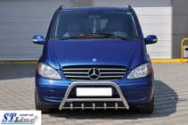 Mercedes Viano 2004-2014 Pare-buffle WT003/004 (Inox) 60mm, avec inscription photo 7