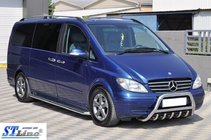 Mercedes Viano 2004-2014 Pare-buffle WT003/004 (Inox) 60mm, avec inscription photo 8