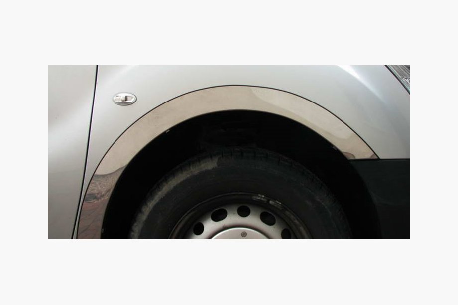 Citroen Berlingo 2008-2018 Entourages d'ailes inox (4 pcs) 1 Porte Latérale, Acier Inoxydable Photo 4