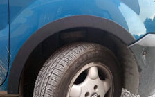 Renault Kangoo 1998-2008 Extensions d'ailes (4 pcs, noires) Plastique photo 1