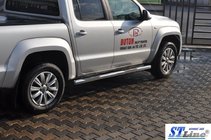 Volkswagen Amarok 2010-2022 Barres Latérales (2 pcs, Inox) photo 3