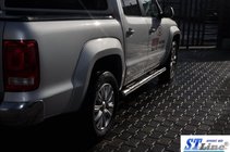 Volkswagen Amarok 2010-2022 Barres Latérales (2 pcs, Inox) photo 2