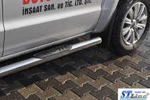 Volkswagen Amarok 2010-2022 Barres Latérales (2 pcs, Inox) photo 4