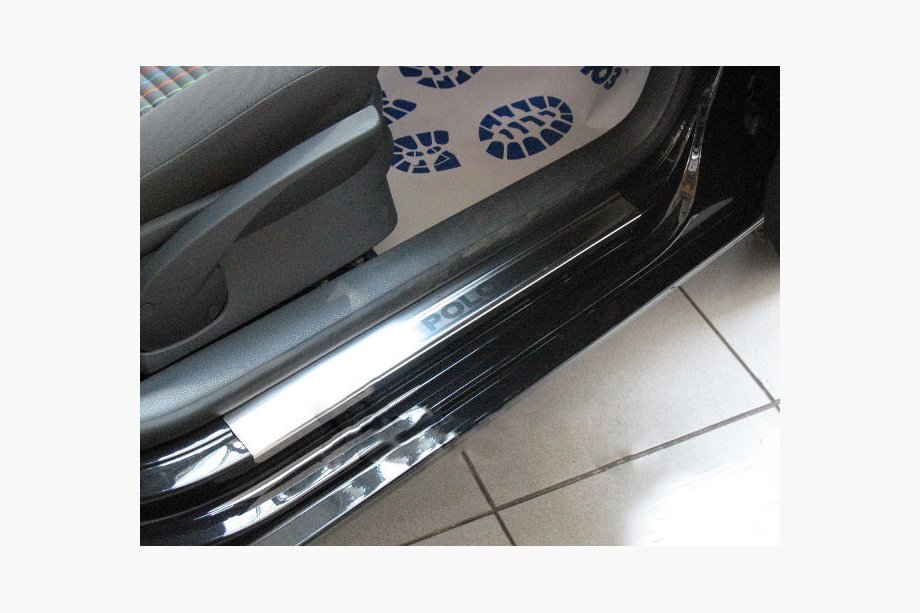 Volkswagen Polo 2001-2009 Seuils de Porte Nataniko (4 pcs, Inox) Image