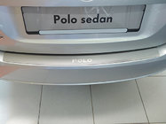 Volkswagen Polo 2010-2017 Protection de pare-chocs arrière Nataniko (inox) 2009-2014, Berline photo 1