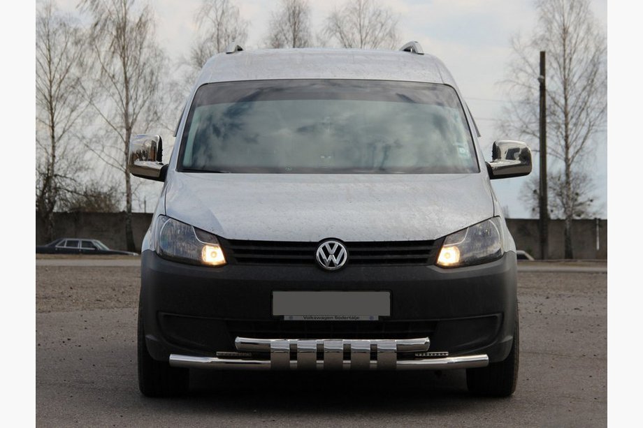 Volkswagen Caddy 2010-2015 Barre Avant Shark ST015 Inox Image
