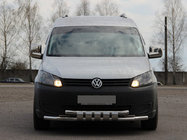 Volkswagen Caddy 2010-2015 Barre Avant Shark ST015 Inox photo 1