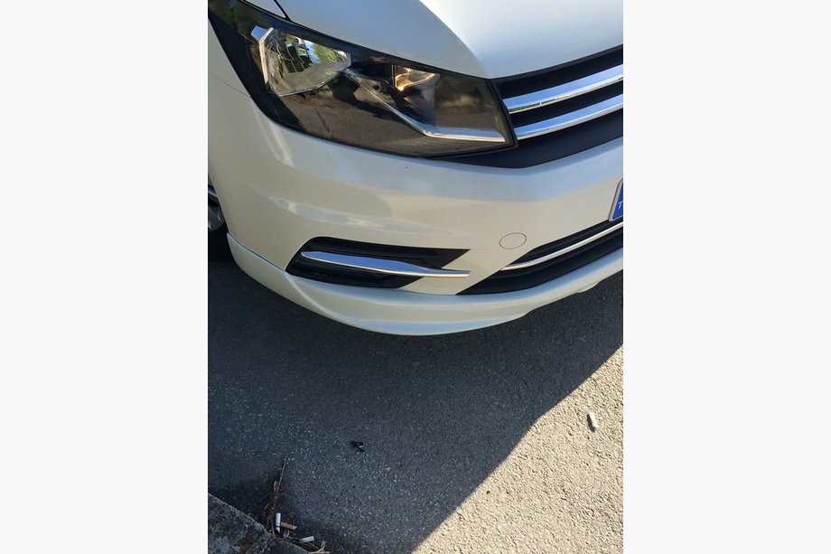 Volkswagen Caddy 2015-2020 Lame de pare-chocs avant (apprêtée pour peinture) Photo 2