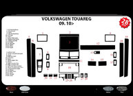Volkswagen Touareg 2002–2010 Caches de Tableau de Bord Bois photo 2