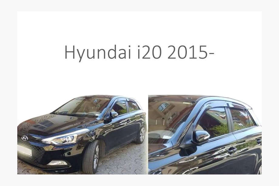 Hyundai I-20 2014-2020 Déflecteurs de Fenêtre (4 pcs, Perflex) Image