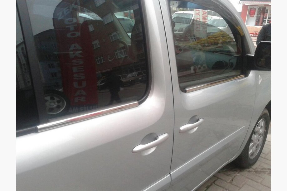 Renault Kangoo 2008–2020 Encadrement Exterieur de Vitres Acier Inoxydable (4 pcs) 4 pcs, OmsaLine - Acier Inoxydable Italien Photo 4
