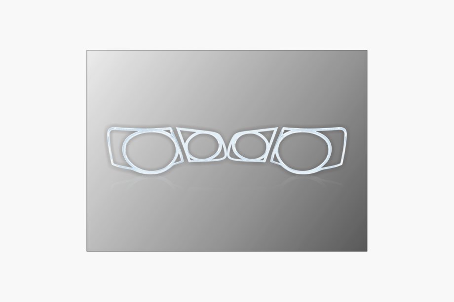 Volkswagen Jetta 2006-2011 Couvre-feux Arriere Chromes (2 pcs, plastique) Image