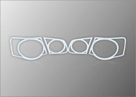Volkswagen Jetta 2006-2011 Couvre-feux Arriere Chromes (2 pcs, plastique) photo 1