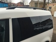 Volkswagen Caddy 2015-2020 Barres de Toit Noires Base standard, Pieds en plastique photo 6
