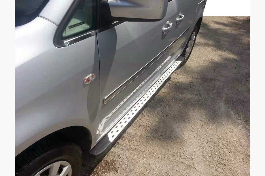 Volkswagen Caddy 2010-2015 Marchepieds Latéraux DOT-Line (2 pcs, Aluminium) Image