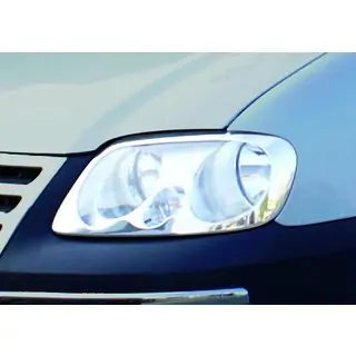 Couvre-phares (2 pcs, Acier Inoxydable) Volkswagen Caddy 2004-2010 photo 4