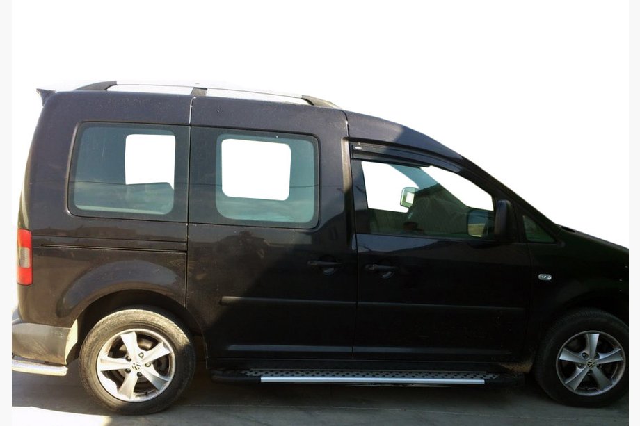 Volkswagen Caddy 2010-2015 Marchepieds latéraux type X5 (2 pcs, aluminium) Image