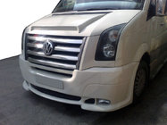 Volkswagen Crafter 2006-2016 Lame de pare-chocs avant avec 2 découpes pour phares (apprêtée pour peinture) photo 2