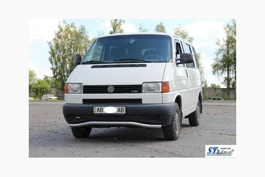 Volkswagen T4 Transporter 1990-2003 Protection avant inférieure barre simple Vague ST007 (inox) Photo 5