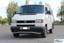 Volkswagen T4 Transporter 1990-2003 Protection avant inférieure barre simple Vague ST007 (inox) 60mm photo 5