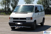 Volkswagen T4 Transporter 1990-2003 Protection avant avec grille ST010 (inox) photo 3