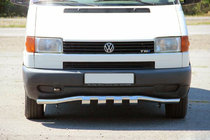 Volkswagen T4 Transporter 1990-2003 Protection avant avec grille ST010 (inox) photo 1