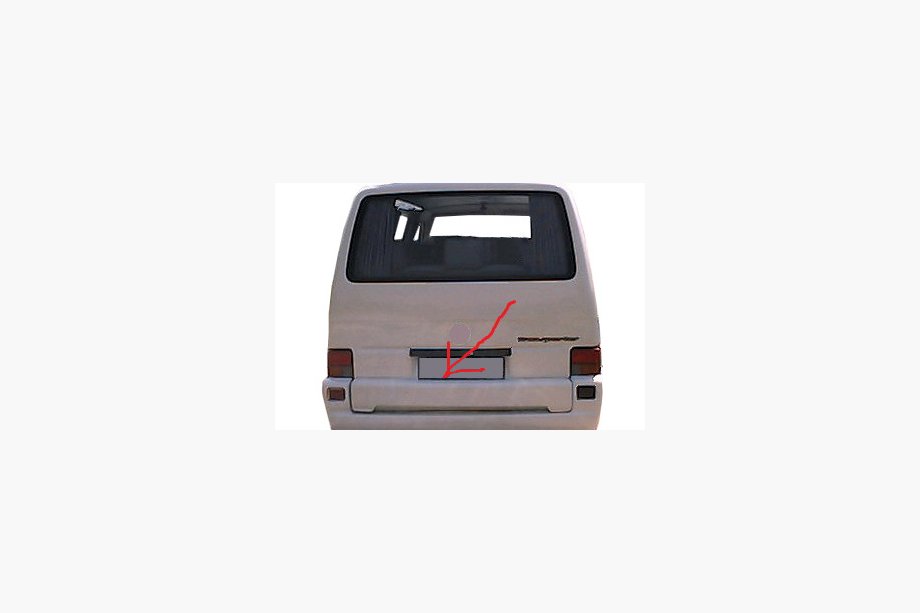 Volkswagen T4 Transporter 1990-2003 Cache de coffre arrière (apprêté pour peinture) Image