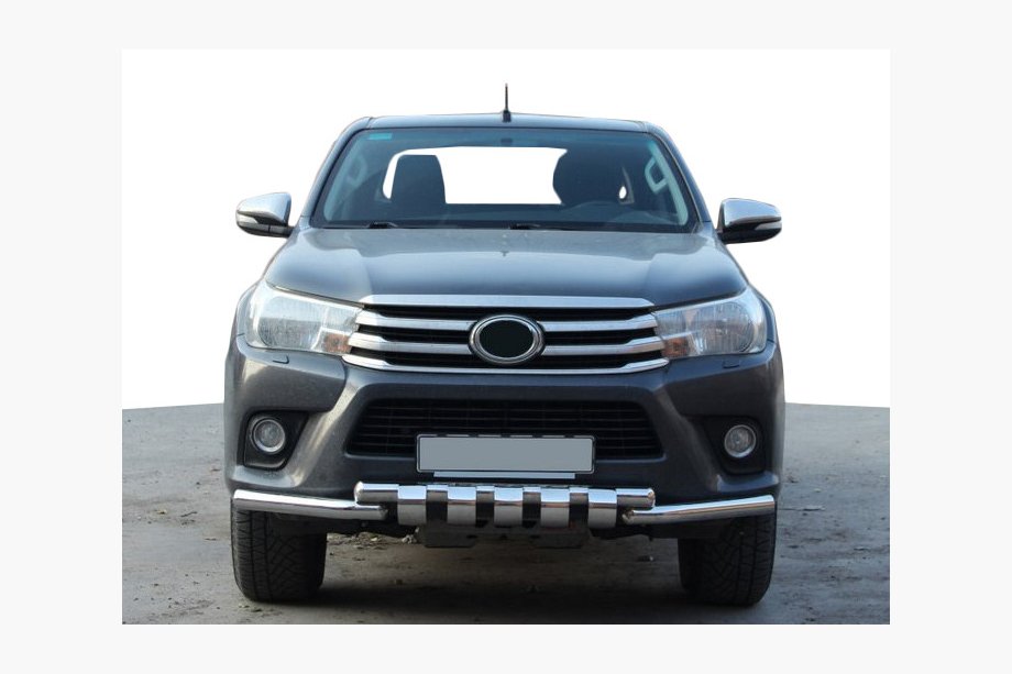Toyota Hilux 2015- Pare-buffle Avant F3-34 (Inox) Photo 1