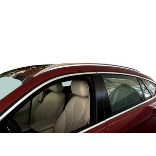 Barres longitudinales de toit integrees chromees OEM (Aluminium, pose par collage) BMW X6 F16 2014-2019 photo 1