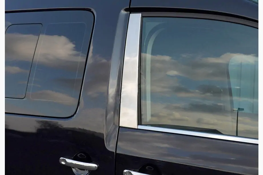 Volkswagen Caddy 2010-2015 Couvre-montants en acier inoxydable (2 pcs) Image