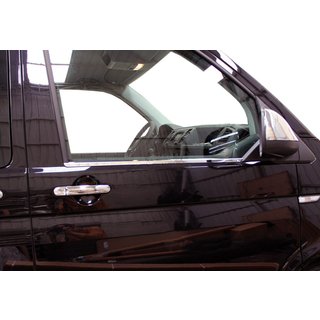 Encadrement de Vitres (2 pcs, Acier Inoxydable) Volkswagen T6 2015-2024 photo 3