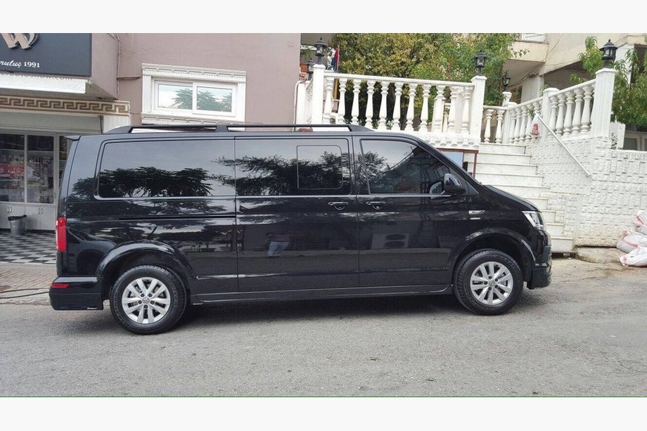 Volkswagen T5 Multivan 2003–2010 Barres de toit Skyport (noires) Empattement Court Photo 2