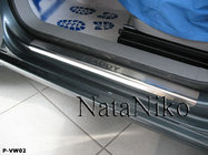 Volkswagen Caddy 2010-2015 Seuils de Porte Inox Natanika Standard (4 pcs, Acier Inoxydable) photo 3